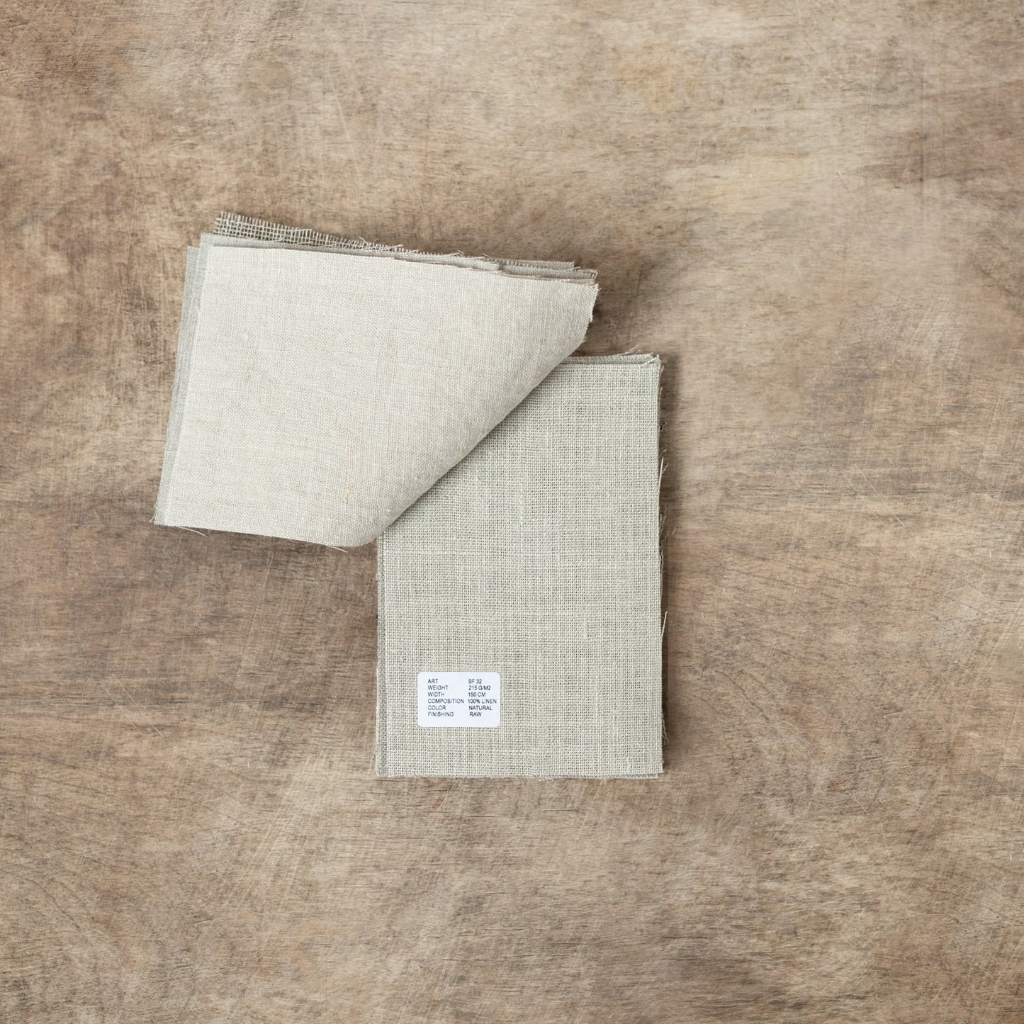 Natural Linen Fabrics Sample Book