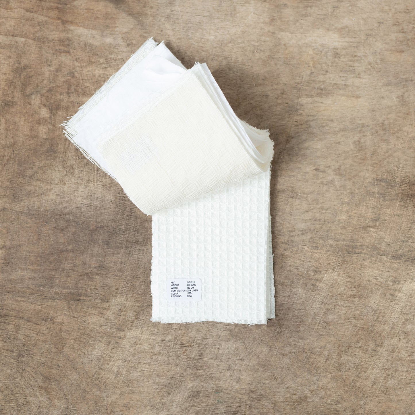 White Linen Fabrics Sample Book